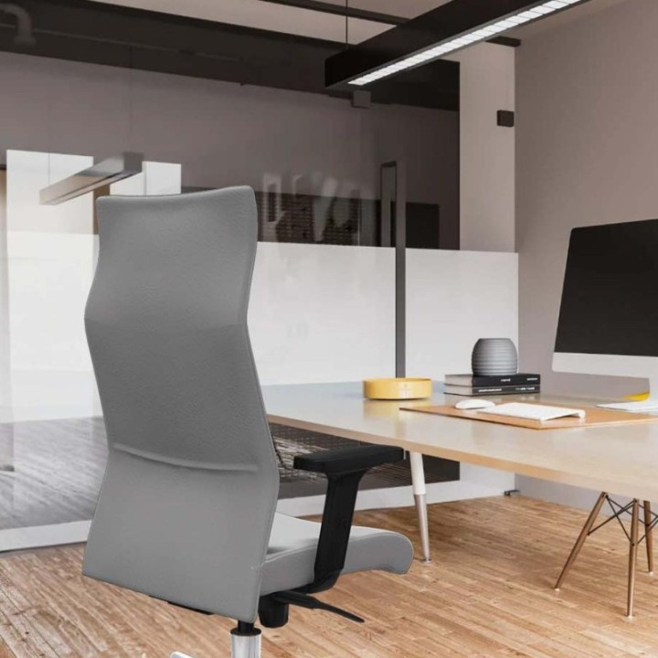 Albacete dirección sincro similpiel turquesa brazos 2D base blanca ruedas 65 nailon