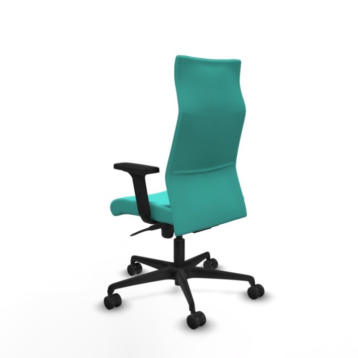 Albacete dirección sincro similpiel turquesa brazos 2D base nailon ruedas 65 nailon