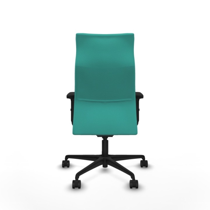 Albacete dirección sincro similpiel turquesa brazos 2D base nailon ruedas 65 nailon