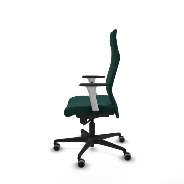 Albacete dirección sincro similpiel verde botella brazos 1D blancos base nailon ruedas 65 engomadas