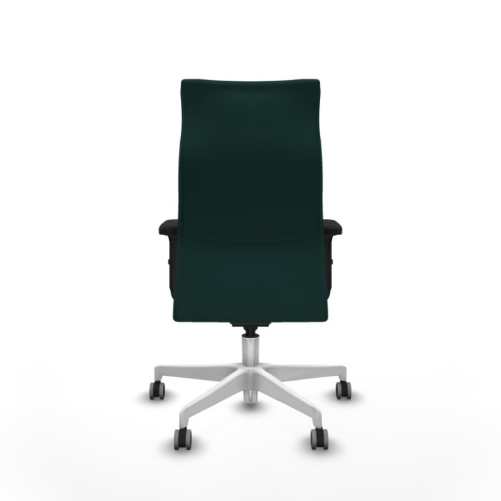 Albacete dirección sincro similpiel verde botella brazos 2D base blanca ruedas 65 engomadas