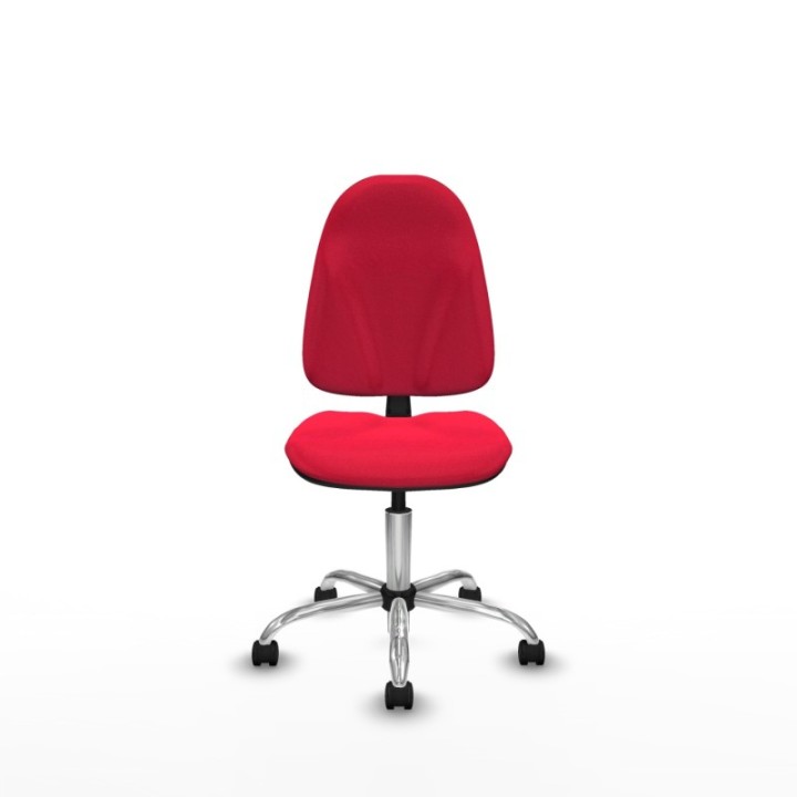 Algarra CP bali rojo  base cromada ruedas nailon 50mm