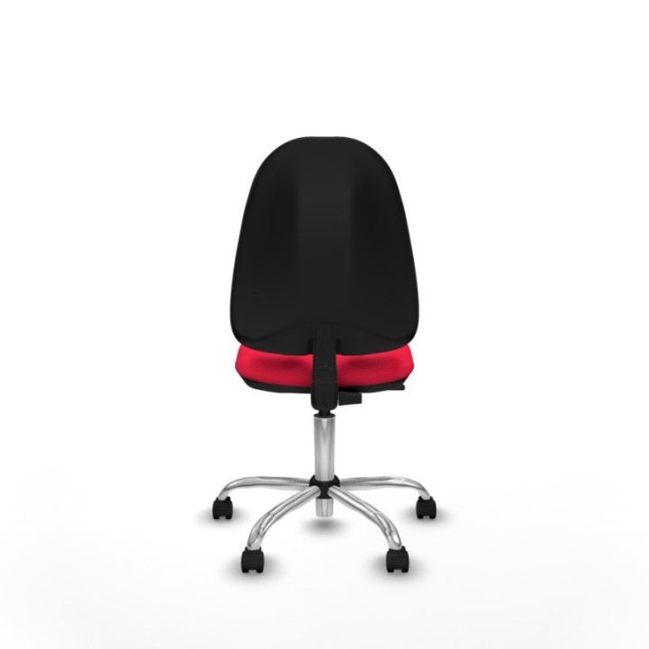 Algarra CP bali rojo  base cromada ruedas nailon 50mm