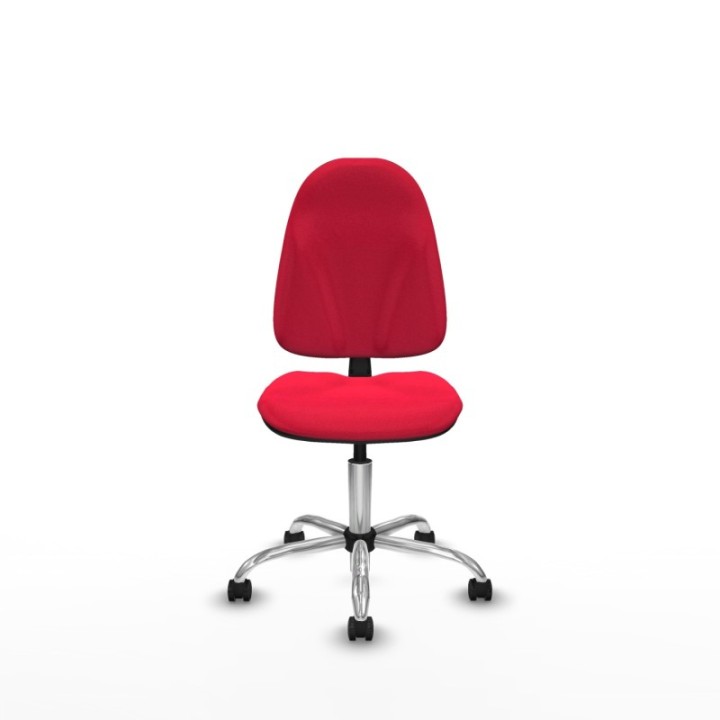 Algarra CP bali rojo  base cromada ruedas engomadas 50mm