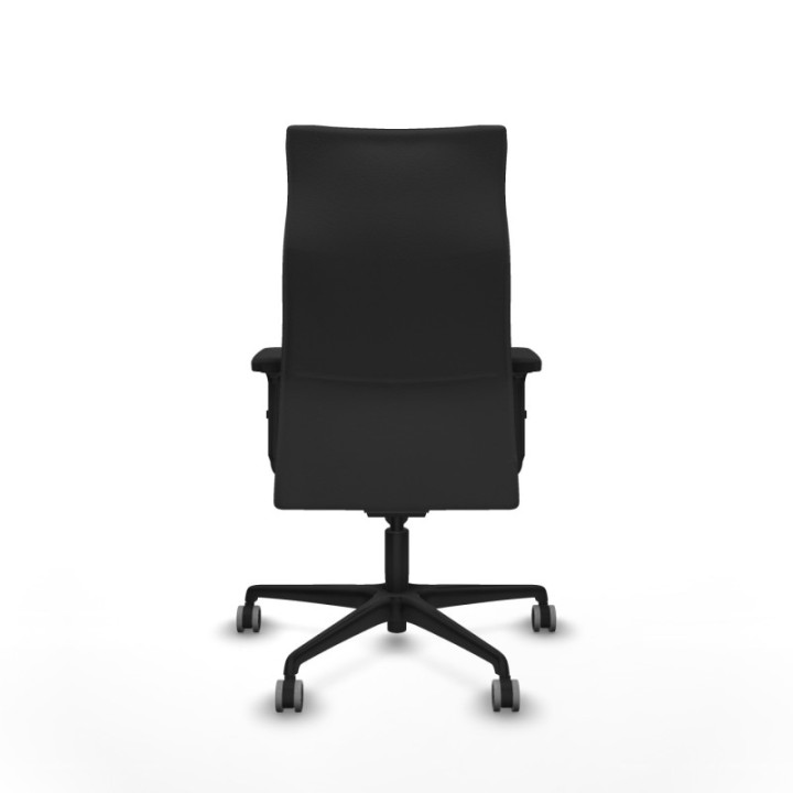 Albacete dirección sincro similpiel gris oscuro brazos 2D base nailon ruedas 65 engomadas