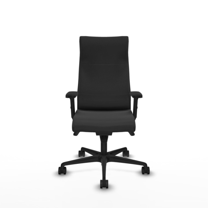 Albacete dirección sincro similpiel gris oscuro brazos 2D base nailon ruedas 65 nailon