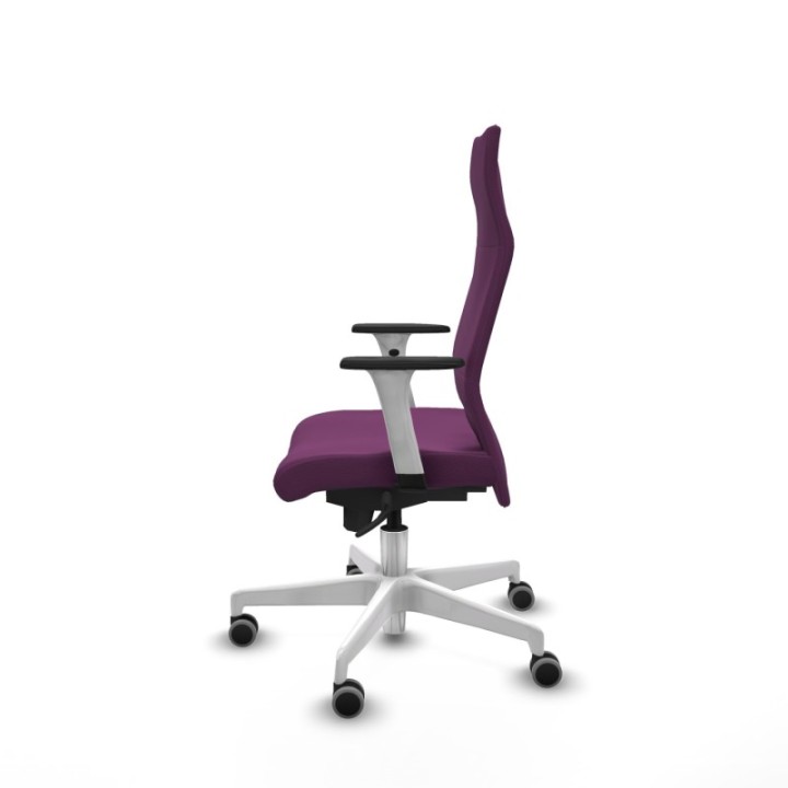 Albacete dirección sincro similpiel morado brazos 1D blancos base blanca ruedas 65 engomadas