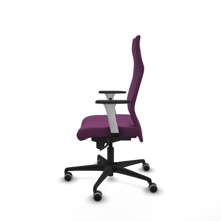 Albacete dirección sincro similpiel morado brazos 1D blancos base nailon ruedas 65 engomadas