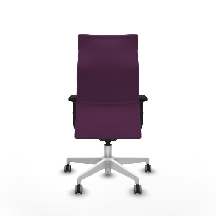 Albacete dirección sincro similpiel morado brazos 2D base blanca ruedas 65 engomadas