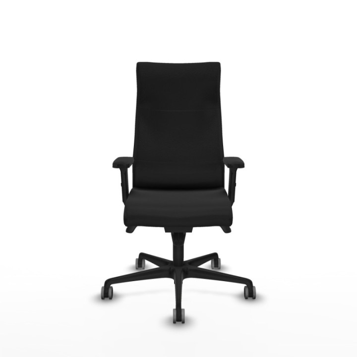 Albacete dirección sincro similpiel negro brazos 2D base nailon ruedas 65 engomadas