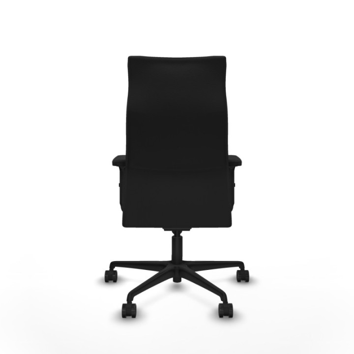 Albacete dirección sincro similpiel negro brazos 2D base nailon ruedas 65 nailon