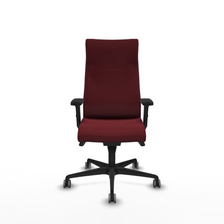 Albacete dirección sincro similpiel granate brazos 2D base nailon ruedas 65 engomadas