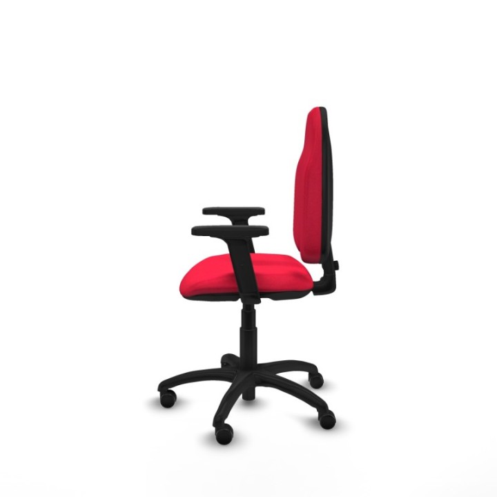 Algarra CP bali rojo brazos 2D base poliamida ruedas engomadas 50mm