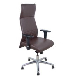 Sillón Albacete similpiel marrón oscuro