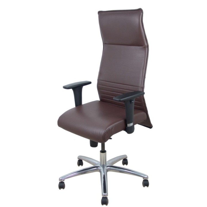 Sillón Albacete similpiel marrón oscuro