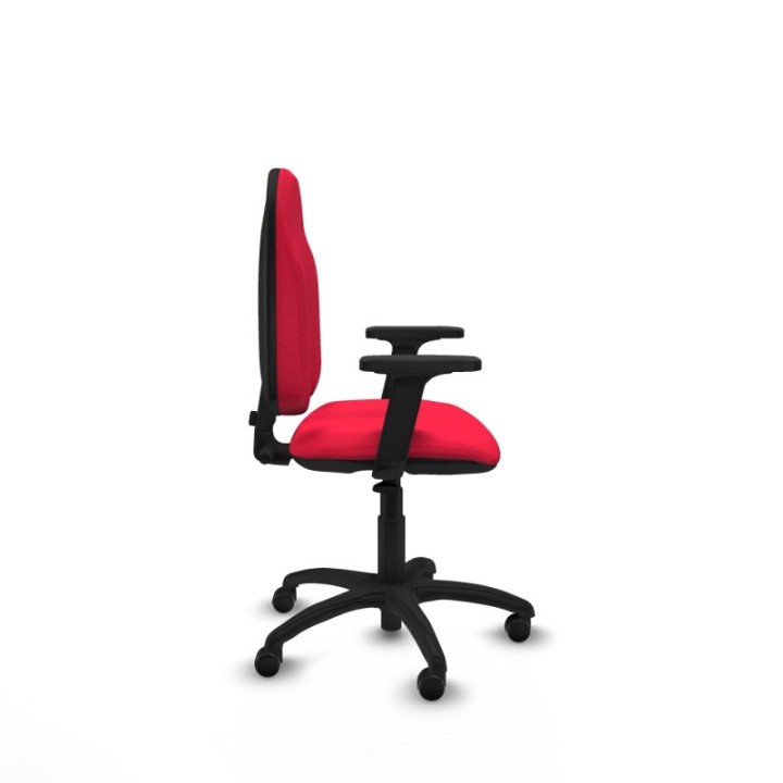 Algarra CP bali rojo brazos 2D base poliamida ruedas engomadas 50mm