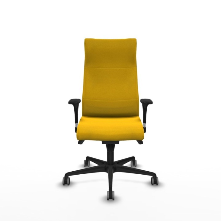 Albacete XL sincro bali amarillo brazos 1D base nailon ruedas 65mm engomadas