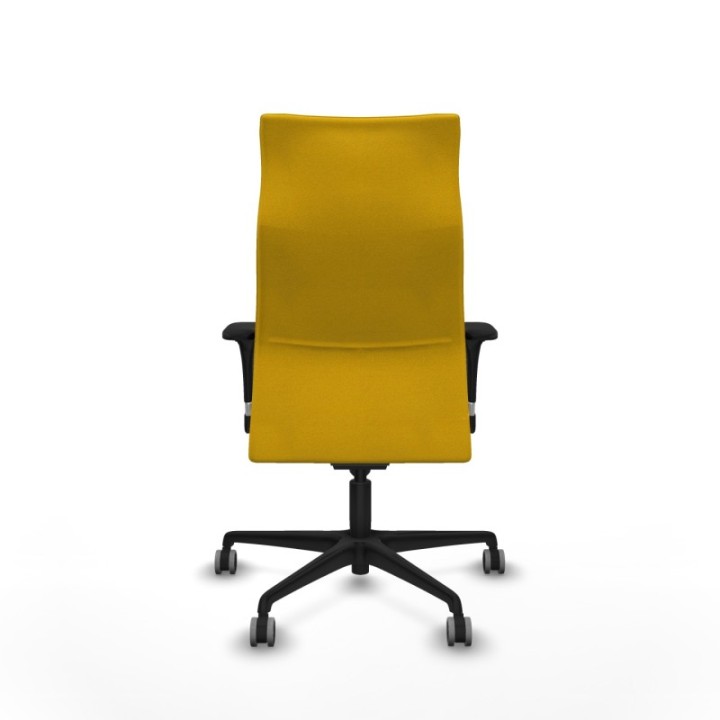 Albacete XL sincro bali amarillo brazos 1D base nailon ruedas 65mm engomadas