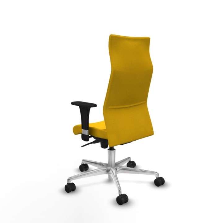 Albacete XL sincro bali amarillo brazos 1D base aluminio ruedas 65 mm nailon