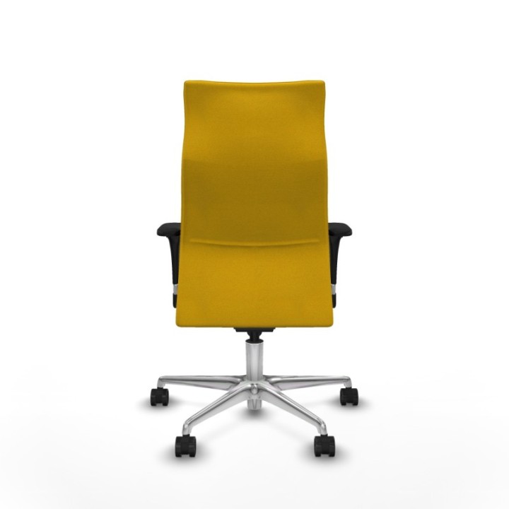 Albacete XL sincro bali amarillo brazos 1D base aluminio ruedas 65 mm nailon