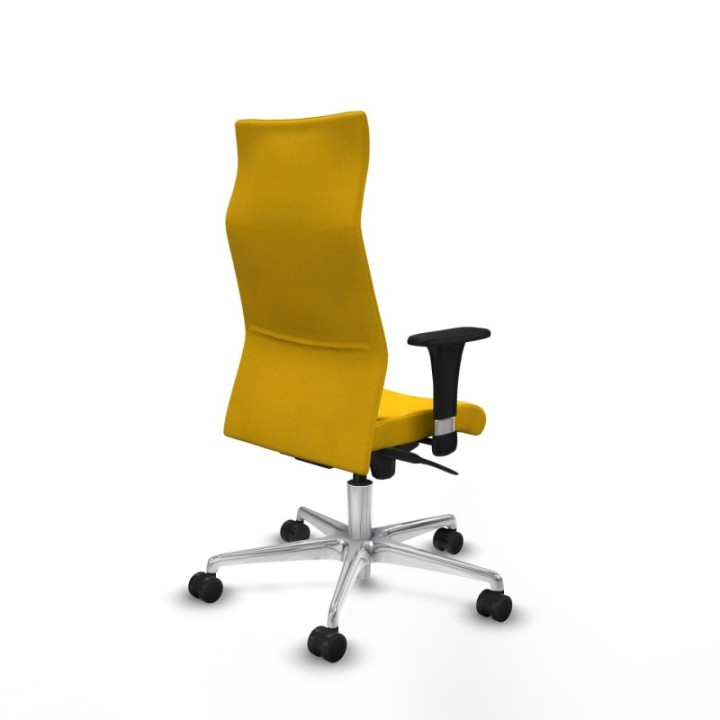 Albacete XL sincro bali amarillo brazos 1D base aluminio ruedas 65 mm nailon