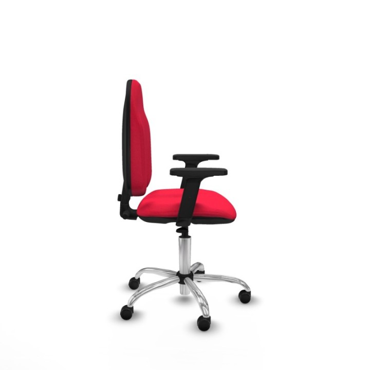 Algarra CP bali rojo brazos 2D base cromada ruedas autofrenantes 50mm