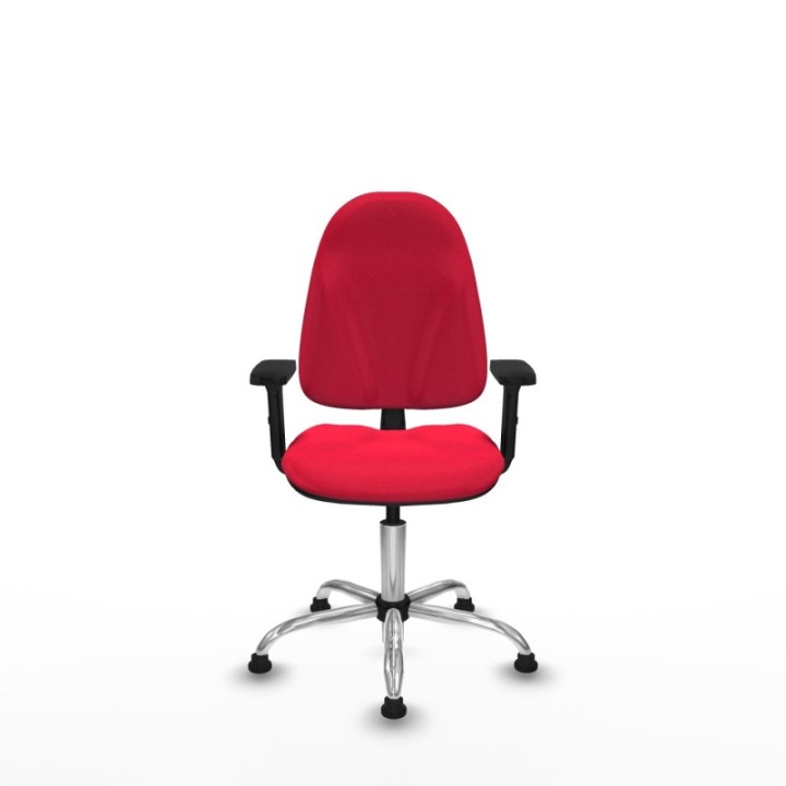 Algarra CP bali rojo brazos 2D base cromada topes