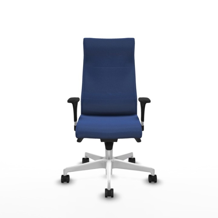 Albacete XL sincro bali azul marino brazos 1D base blanca ruedas 65 mm nailon