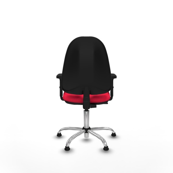 Algarra CP bali rojo brazos 2D base cromada topes