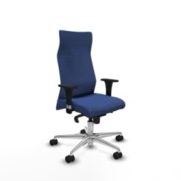 Albacete XL sincro bali azul marino brazos 1D base aluminio ruedas 65 mm nailon