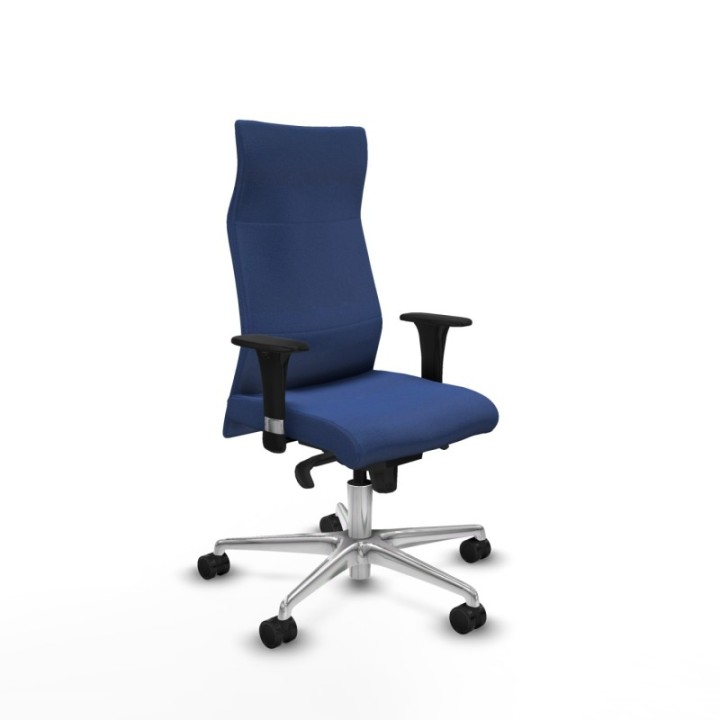 Albacete XL sincro bali azul marino brazos 1D base aluminio ruedas 65 mm nailon