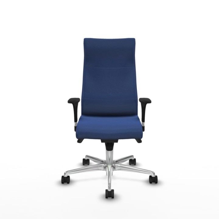 Albacete XL sincro bali azul marino brazos 1D base aluminio ruedas 65 mm nailon