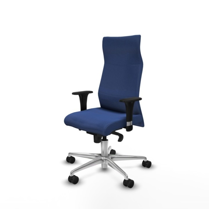 Albacete XL sincro bali azul marino brazos 1D base aluminio ruedas 65 mm nailon