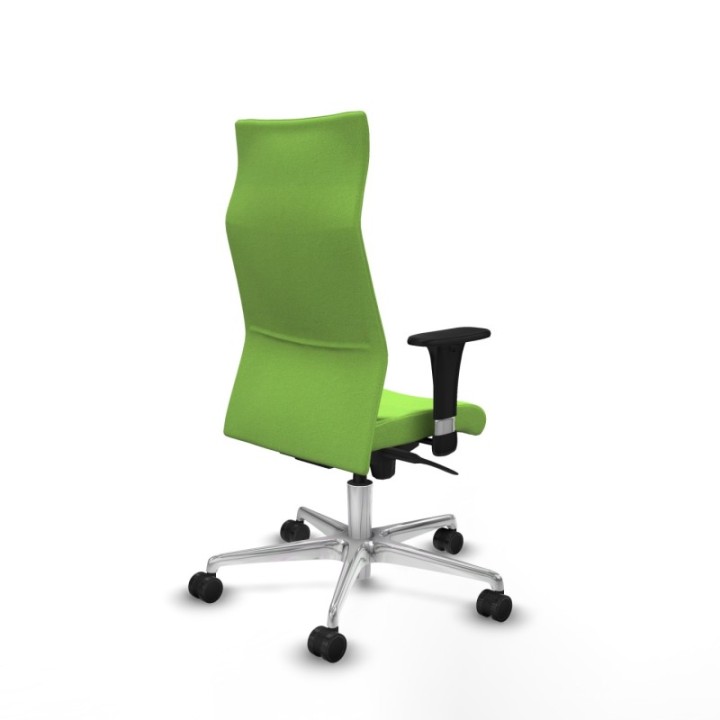 Albacete XL sincro bali pistacho brazos 1D base aluminio ruedas 65 mm nailon