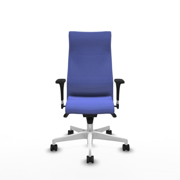 Albacete XL sincro bali azul claro brazos 1D base blanca ruedas 65 mm nailon