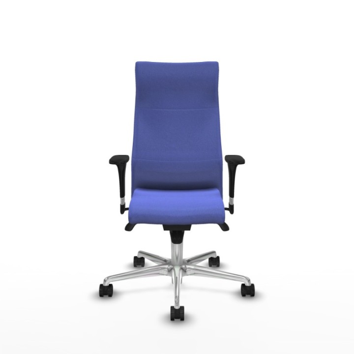 Albacete XL sincro bali azul claro brazos 1D base aluminio ruedas 65 mm nailon