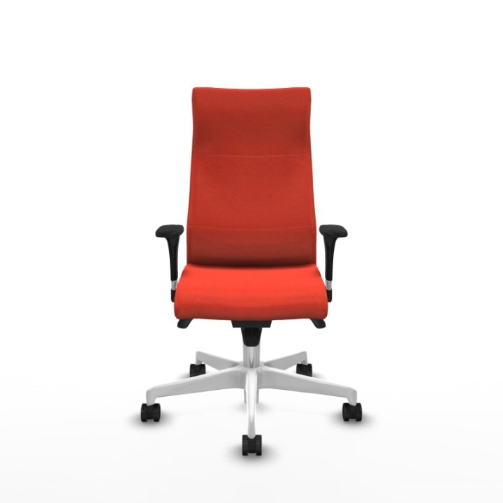 Albacete XL sincro bali naranja oscuro brazos 1D base blanca ruedas 65 mm nailon