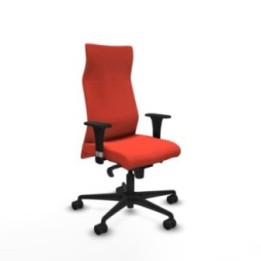 Albacete XL sincro bali naranja oscuro brazos 1D base nailon ruedas 65 mm nailon