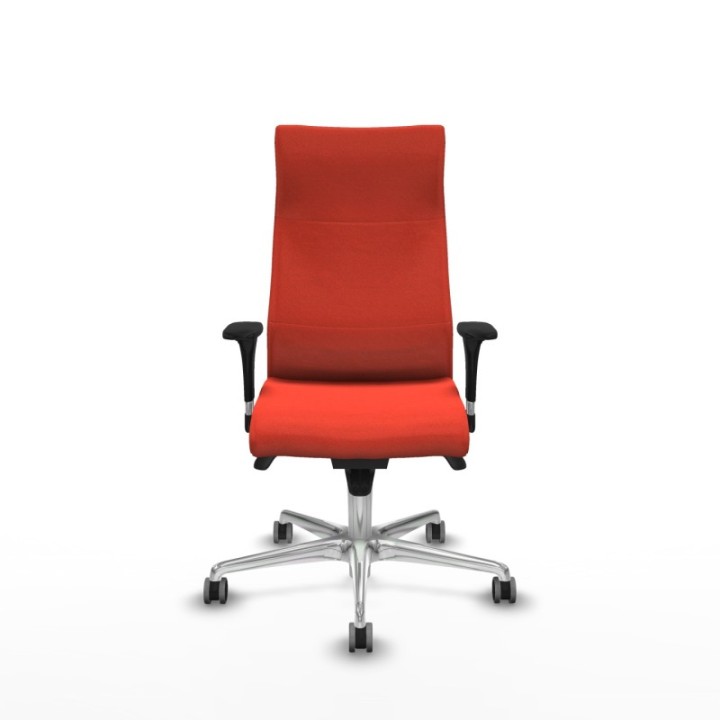 Albacete XL sincro bali naranja oscuro brazos 1D base aluminio ruedas 65mm engomadas