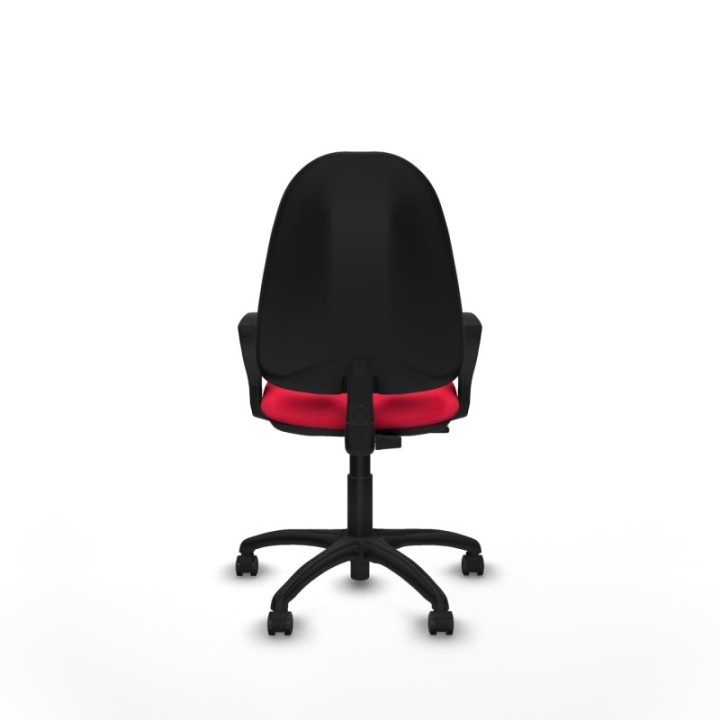 Algarra CP bali rojo brazos fijos base poliamida ruedas engomadas 50mm