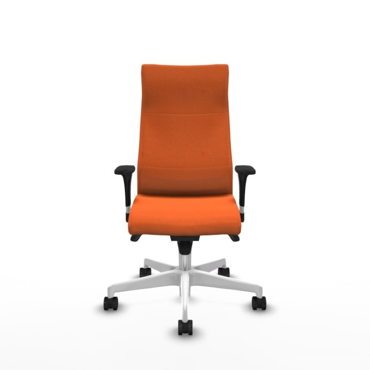 Albacete XL sincro bali naranja brazos 1D base blanca ruedas 65 mm nailon