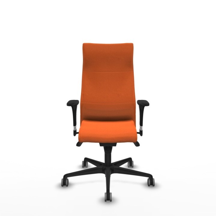 Albacete XL sincro bali naranja brazos 1D base nailon ruedas 65mm engomadas