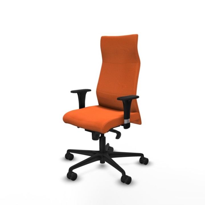 Albacete XL sincro bali naranja brazos 1D base nailon ruedas 65 mm nailon