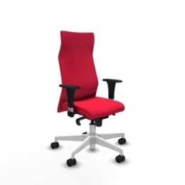 Albacete XL sincro bali rojo brazos 1D base blanca ruedas 65 mm nailon