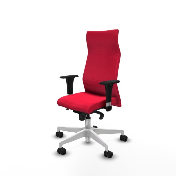 Albacete XL sincro bali rojo brazos 1D base blanca ruedas 65 mm nailon