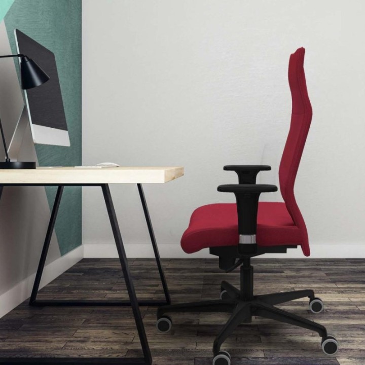 Albacete XL sincro bali rojo brazos 1D base nailon ruedas 65mm engomadas