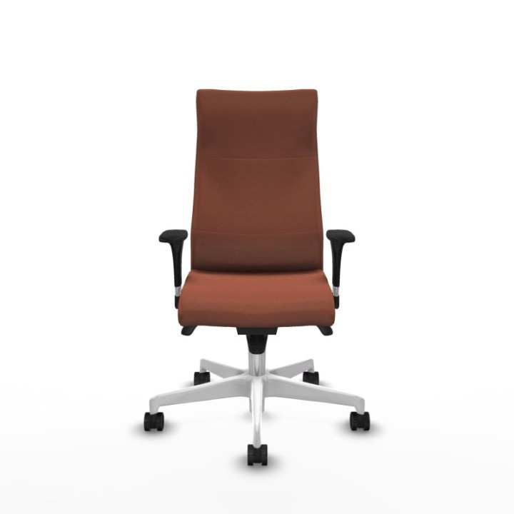 Albacete XL sincro bali marrón brazos 1D base blanca ruedas 65 mm nailon