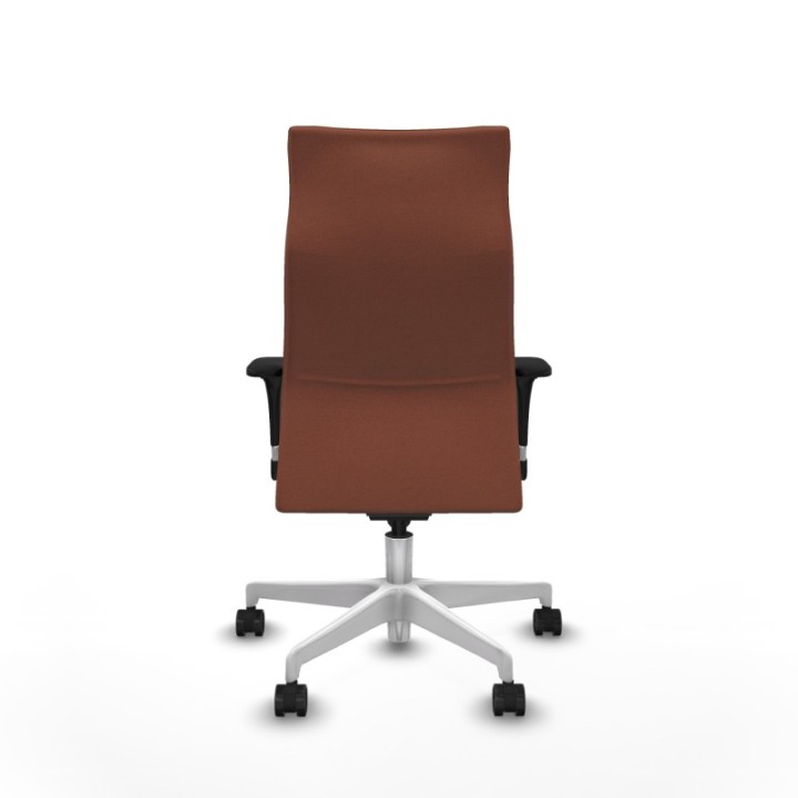 Albacete XL sincro bali marrón brazos 1D base blanca ruedas 65 mm nailon