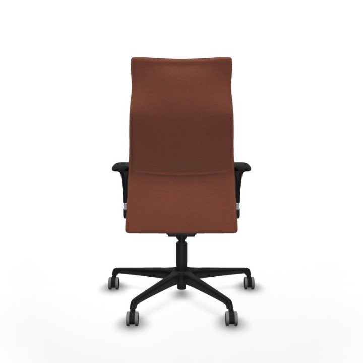 Albacete XL sincro bali marrón brazos 1D base nailon ruedas 65mm engomadas