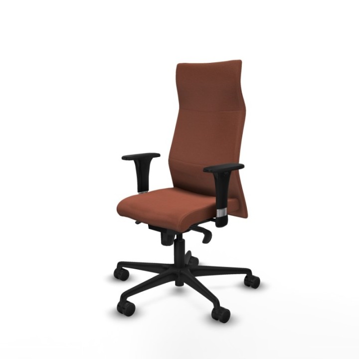 Albacete XL sincro bali marrón brazos 1D base nailon ruedas 65 mm nailon